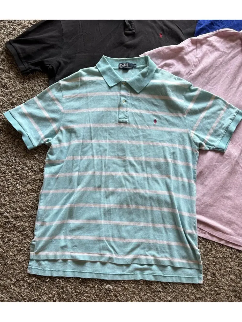 Polo Ralph Lauren Men's Size 2XL Polo Shirt Multicolor Pony - LOT OF 7 shirts
